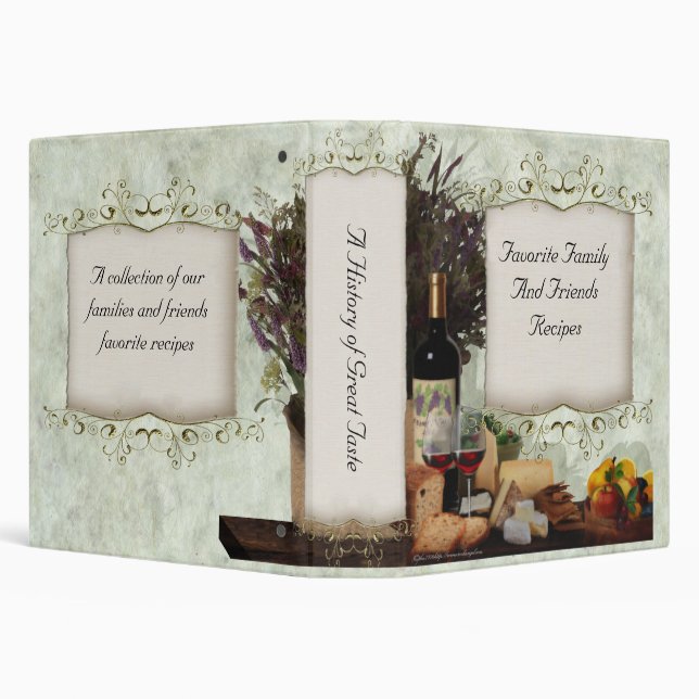 A History Of Great Taste 3 Ring Binder (Background)