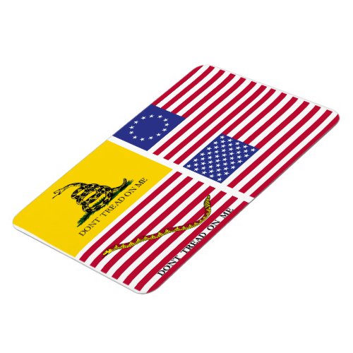 A History Of United States Flags Magnet