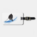 A Hockey Player On Ice Luggage Tag at Zazzle