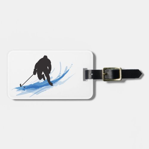 A Hockey Player on ice Luggage Tag