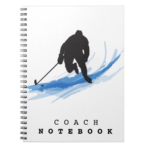A Hockey Player on ice Notebook