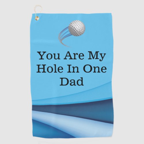 A Hole_in_One Gift for Dad Best Dad Golf Towel