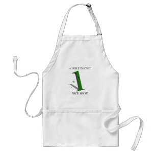 A Hole In One Golf Ball Adult Apron