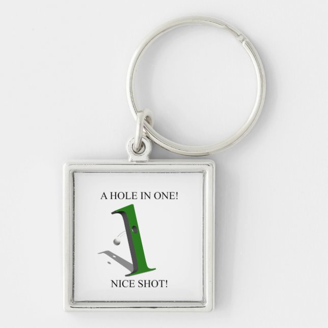 A Hole In One Golf Ball Keychain (Front)
