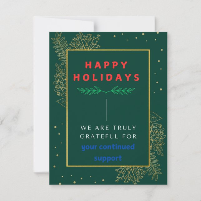 A Holiday Card (Front)