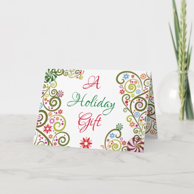 A Holiday Gift Card! Card (Front)
