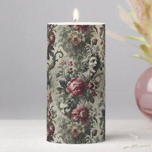 🌹 A Hollow Inheritance – Altar in Tapestry Pillar Candle