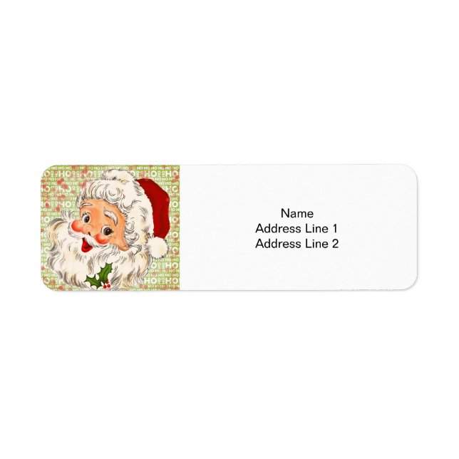 A Holly, Jolly Apple-Cheeked Santa Claus, Part 2 Label (Front)