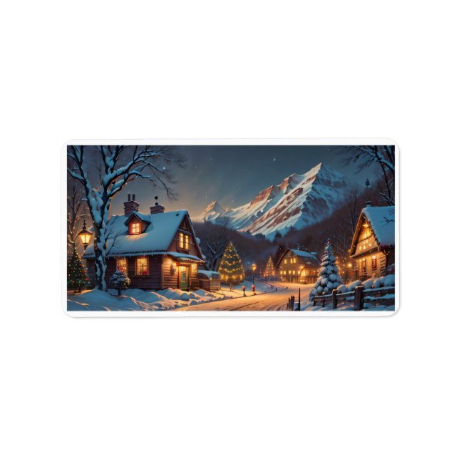 A Home Christmas tags/Sticker Label (Front)