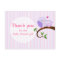 A Hoot Of A Baby Shower Purple Thank You Postcard