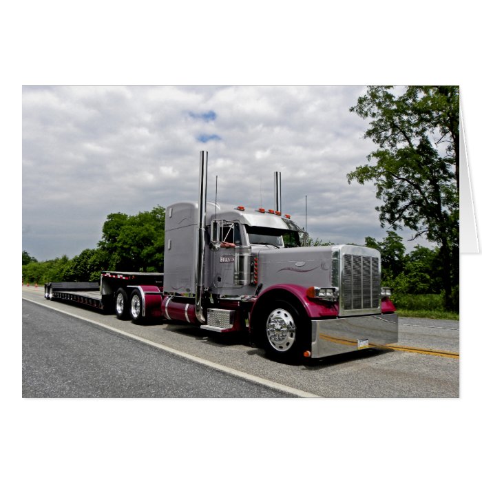 A Horning's Peterbilt 379 Greeting Cards