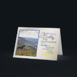 A horse birthday card for Great Grandson.<br><div class="desc">A birthday card to say how great the recipient is! A horse looking out over a beautiful landscape. The photo was taken in the Lake District in the UK. See the whole range of invitations and cards in my store: http://www.zazzle.com/eggznbeenz.  All artwork copyright by Norma Cornes.</div>
