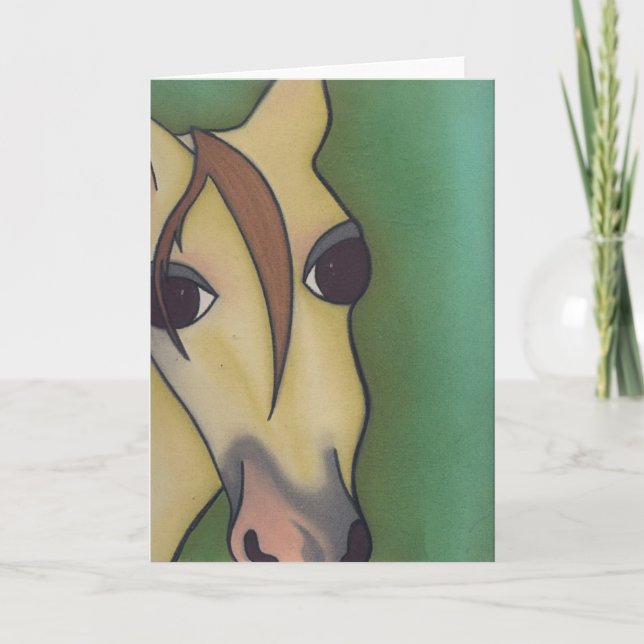 A Horse is a Horse Ofcourse  by Robyn Feeley Card (Front)