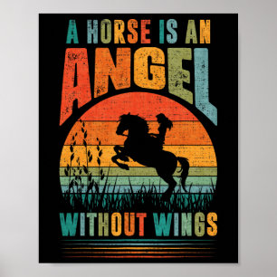 A Horse Is An Angle Without Wings Poster