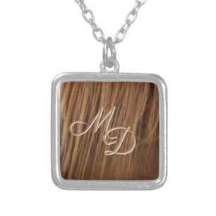 A Horse Mane Monogram Necklace