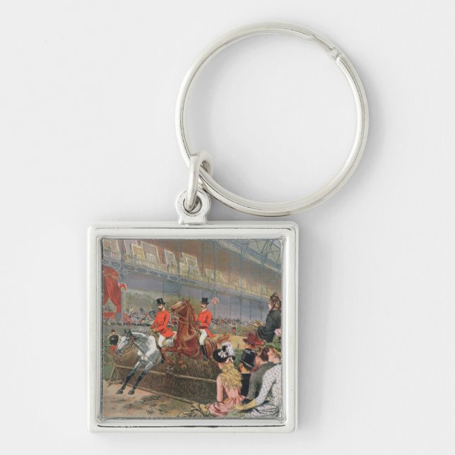 A Horse Race, 1886 Keychain (Front)
