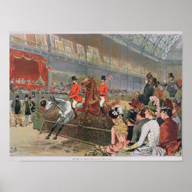 A Horse Race, 1886 Poster (Front)