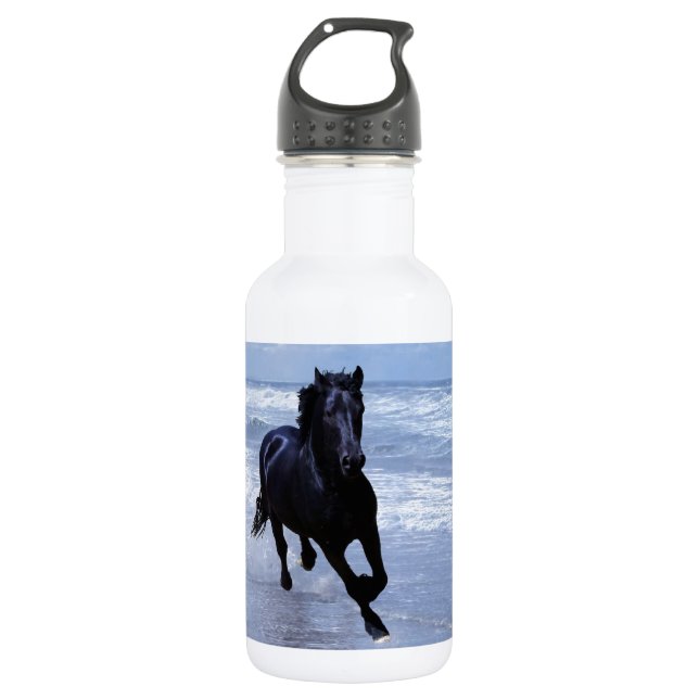 A horse wild and free water bottle (Front)
