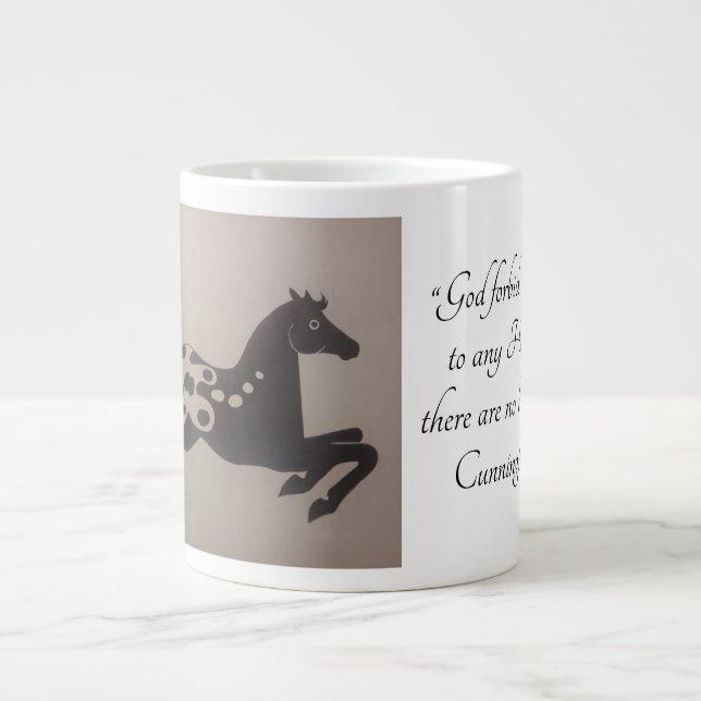 A Horseman's prayer Giant Coffee Mug (Front)