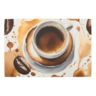 A hot brewed coffee metal print
