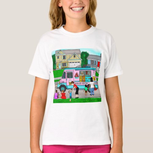 A Hot Summer Day  A Whimsical Illustration T_Shirt