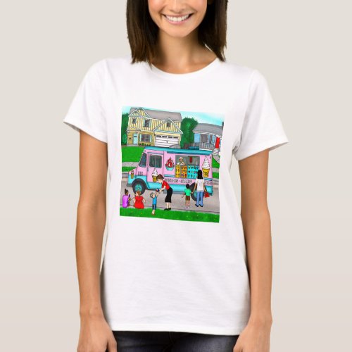 A Hot Summer Day  A Whimsical Illustration T_Shirt