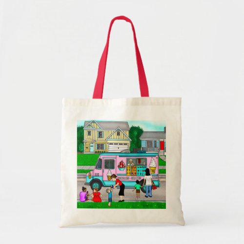 A Hot Summer Day  A Whimsical Illustration Tote Bag