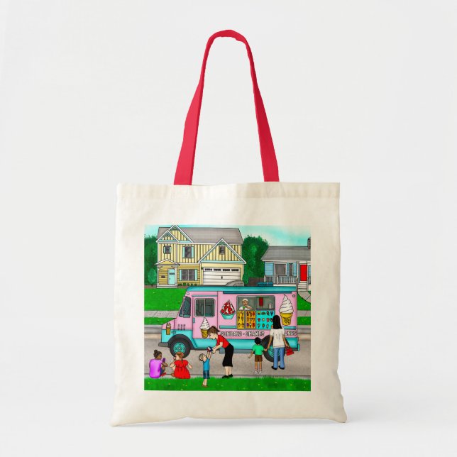 A Hot Summer Day | A Whimsical Illustration Tote Bag (Front)