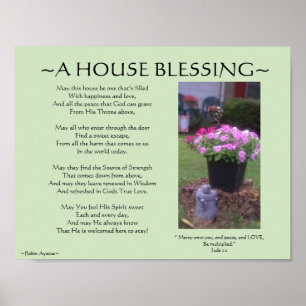 A HOUSE BLESSING POSTER