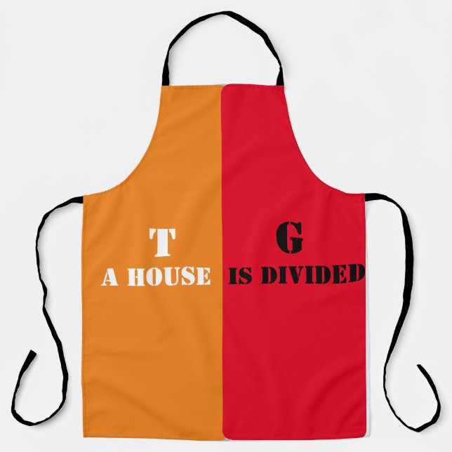 A house divided apron  (Front)