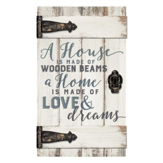 "A House is Made of" Barn Door Pallet Plaque (Blank)