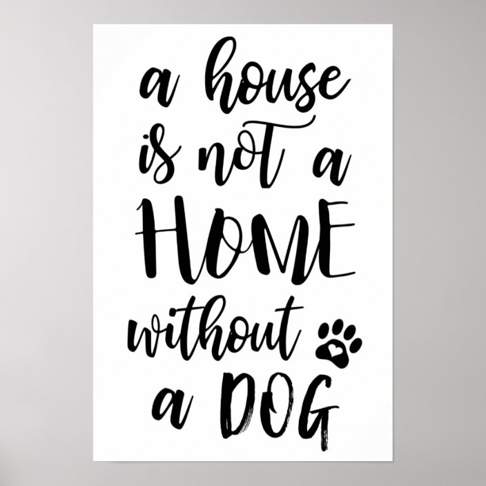a home is not a home without a dog
