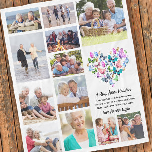 A Hug From Heaven Photo Memorial Keepsake Fleece Blanket