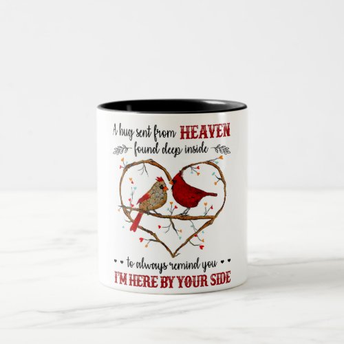 A Hug Sent From HeavenBereavement   Two_Tone Coffee Mug