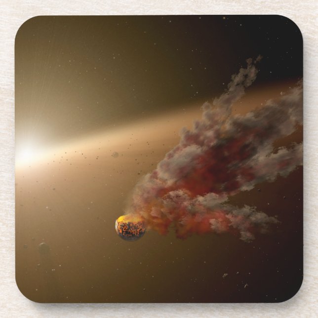 A Huge Eruption Around Star Ngc 2547-Id8. Beverage Coaster (Front)