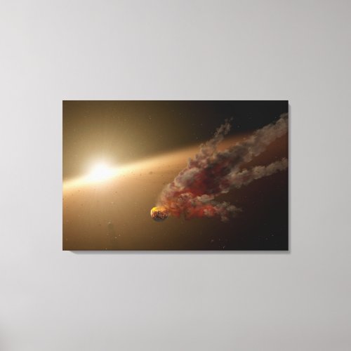 A Huge Eruption Around Star Ngc 2547_Id8 Canvas Print