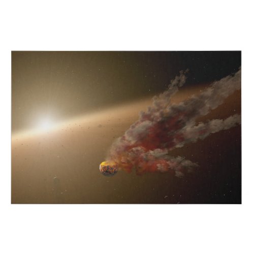 A Huge Eruption Around Star Ngc 2547_Id8 Faux Canvas Print