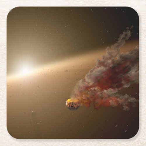 A Huge Eruption Around Star Ngc 2547_Id8 Square Paper Coaster