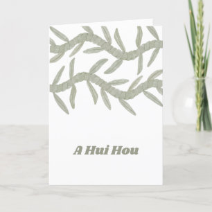 A Hui Hou Letterpress Thank You Card