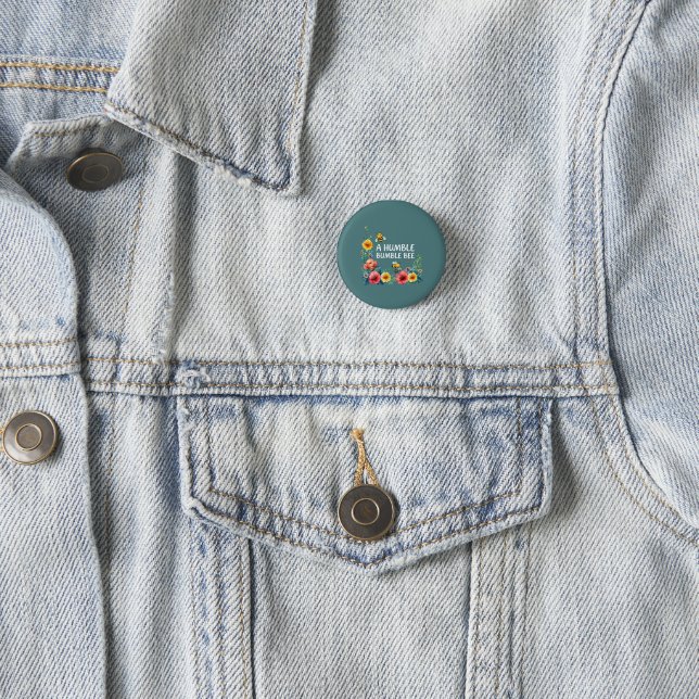 A Humble Bumble Bee Button (In Situ)