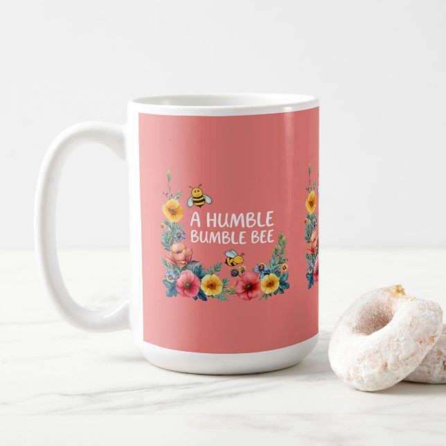 A Humble Bumble Bee Coffee Mug (With Donut)