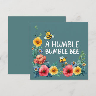 A Humble Bumble Bee Flat Card 2