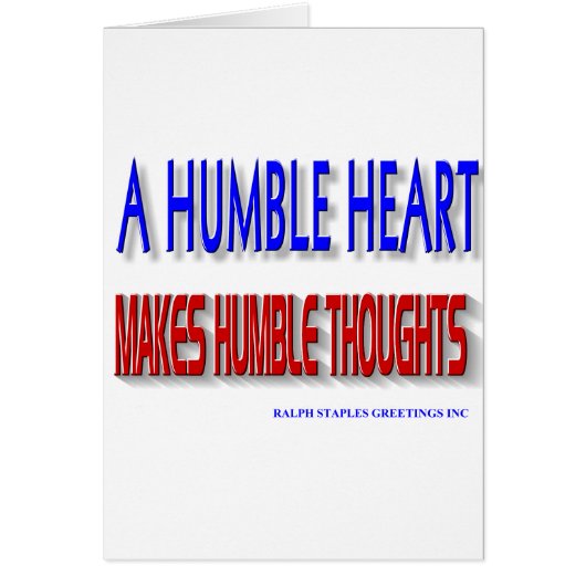 A HUMBLE HEART CARDS (Front)