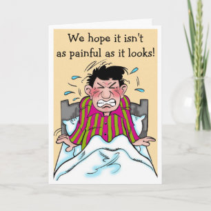 A Humorous Get Well Card Patient