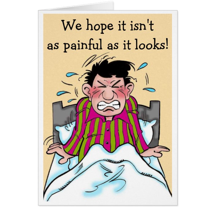 A Humorous Get Well Card Patient