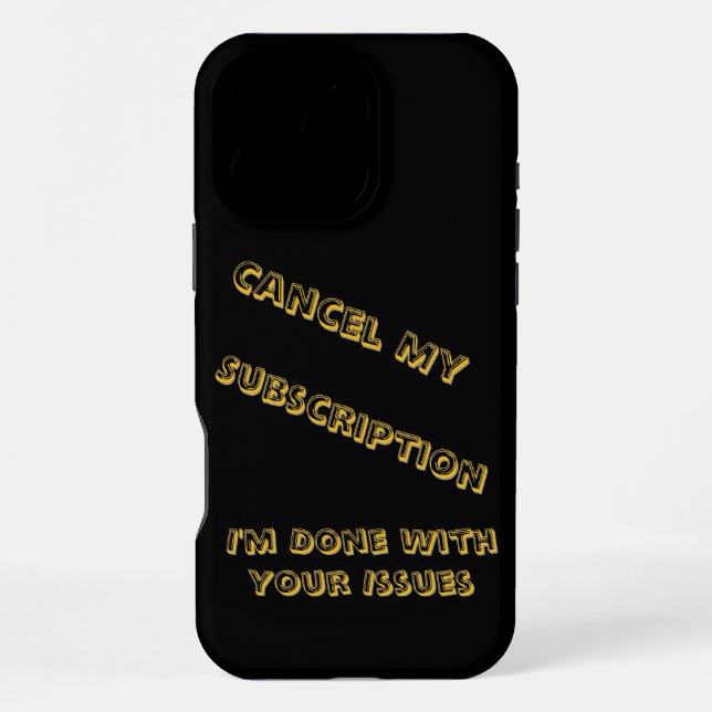 A humorous twist on subscriptions with a iphone case (Back)