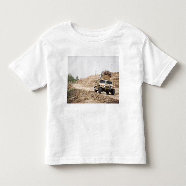 A Humvee conducts security Toddler T-shirt (Front)
