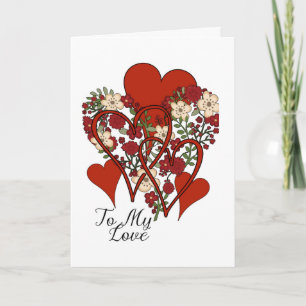 A Hundred Hearts, Heart Design Valentines Card