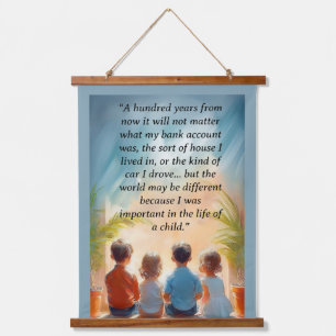 A hundred years from now  hanging tapestry