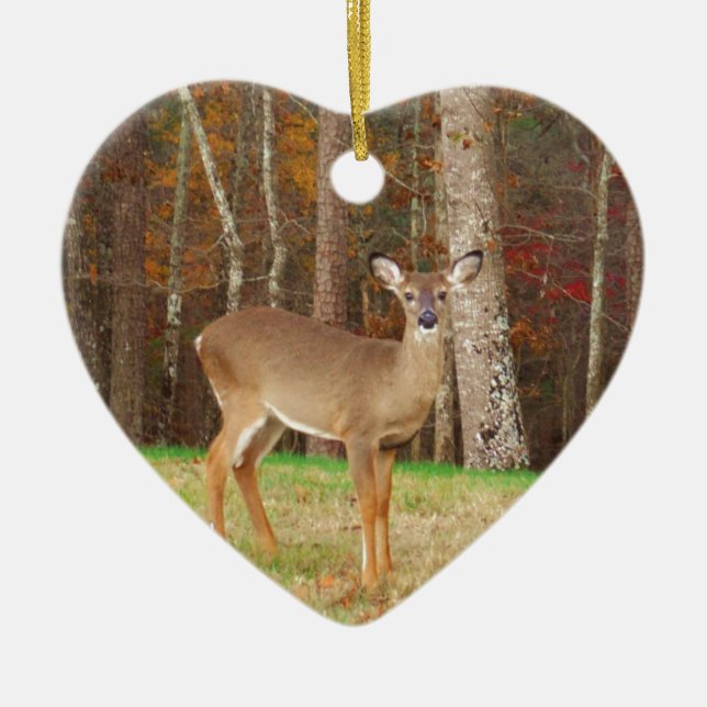 A Hunter's Dream Deer Ceramic Ornament (Front)